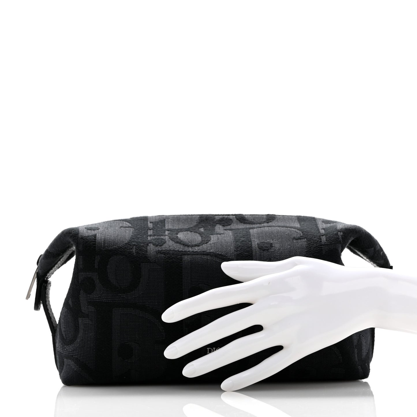 Maxi Oblique Jacquard Toiletry Pouch Black