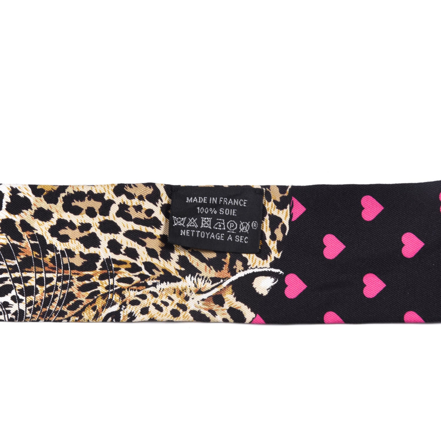 Hermes Silk Jungle Love Love Twilly Black Vert Rose Vif 2 of 5