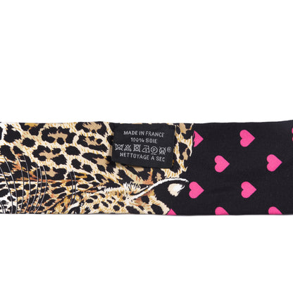 Hermes Silk Jungle Love Love Twilly Black Vert Rose Vif 2 of 5