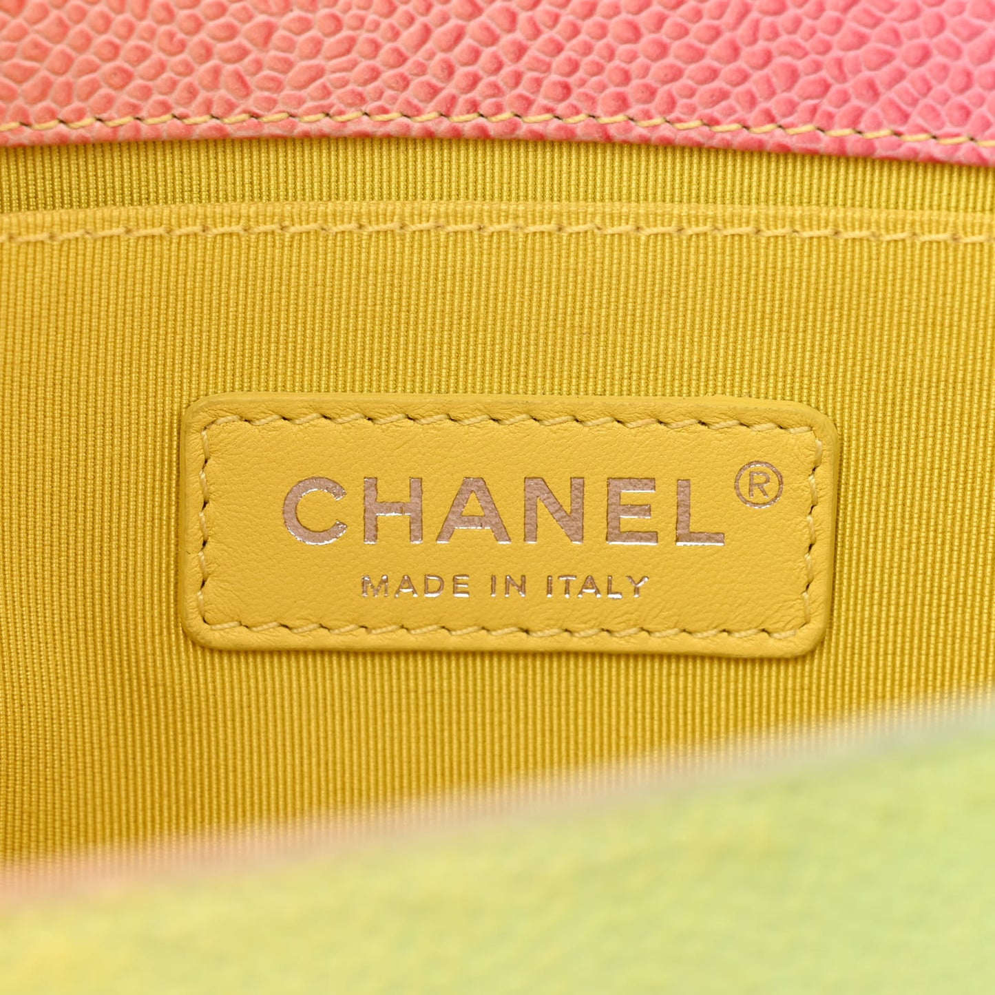 Caviar Quilted Medium Cuba Rainbow Boy Flap Multicolor