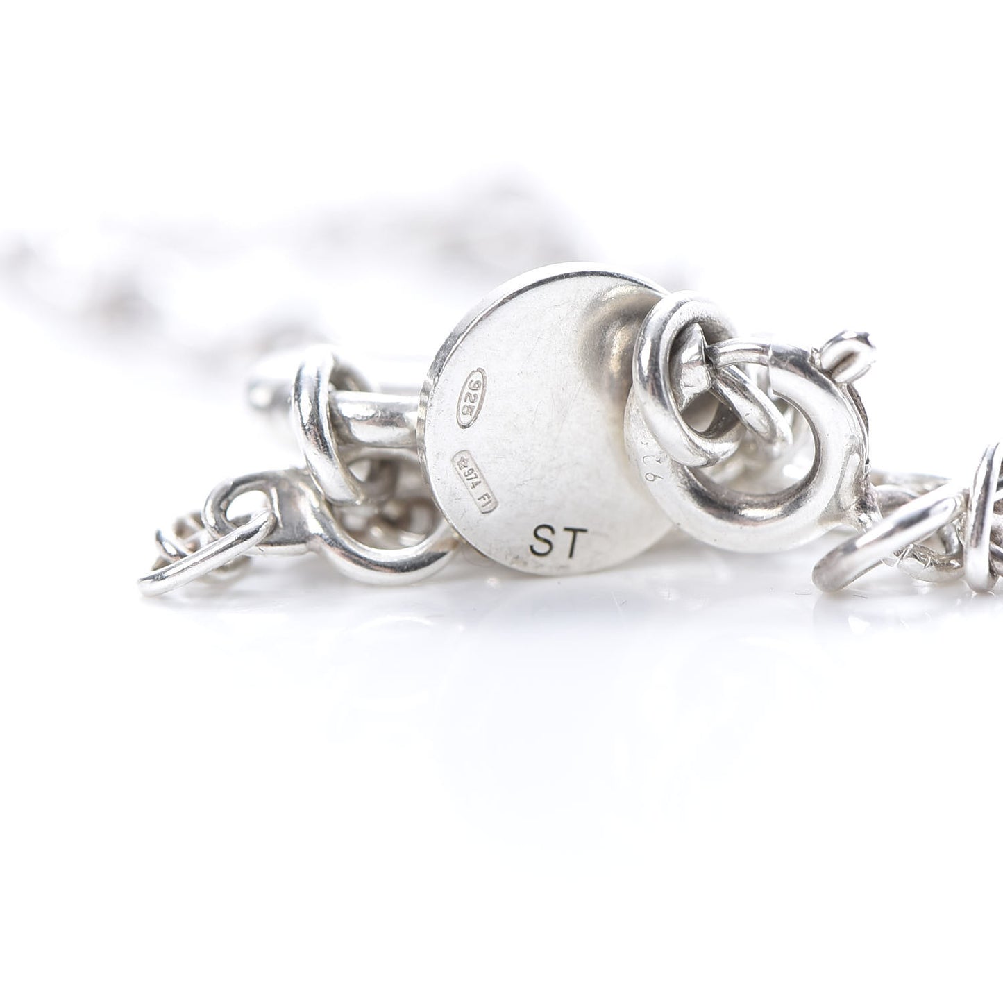 Sterling Silver Mini Birkin Amulette Bracelet ST