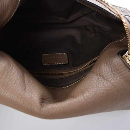 Chloe Calfskin Medium Marcie Round Zip Crossbody Bag Nut 5 of 9
