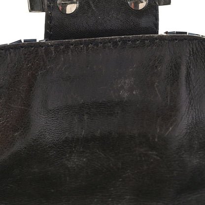 Fendi Satin Beaded Baguette Blue Black 15 of 15