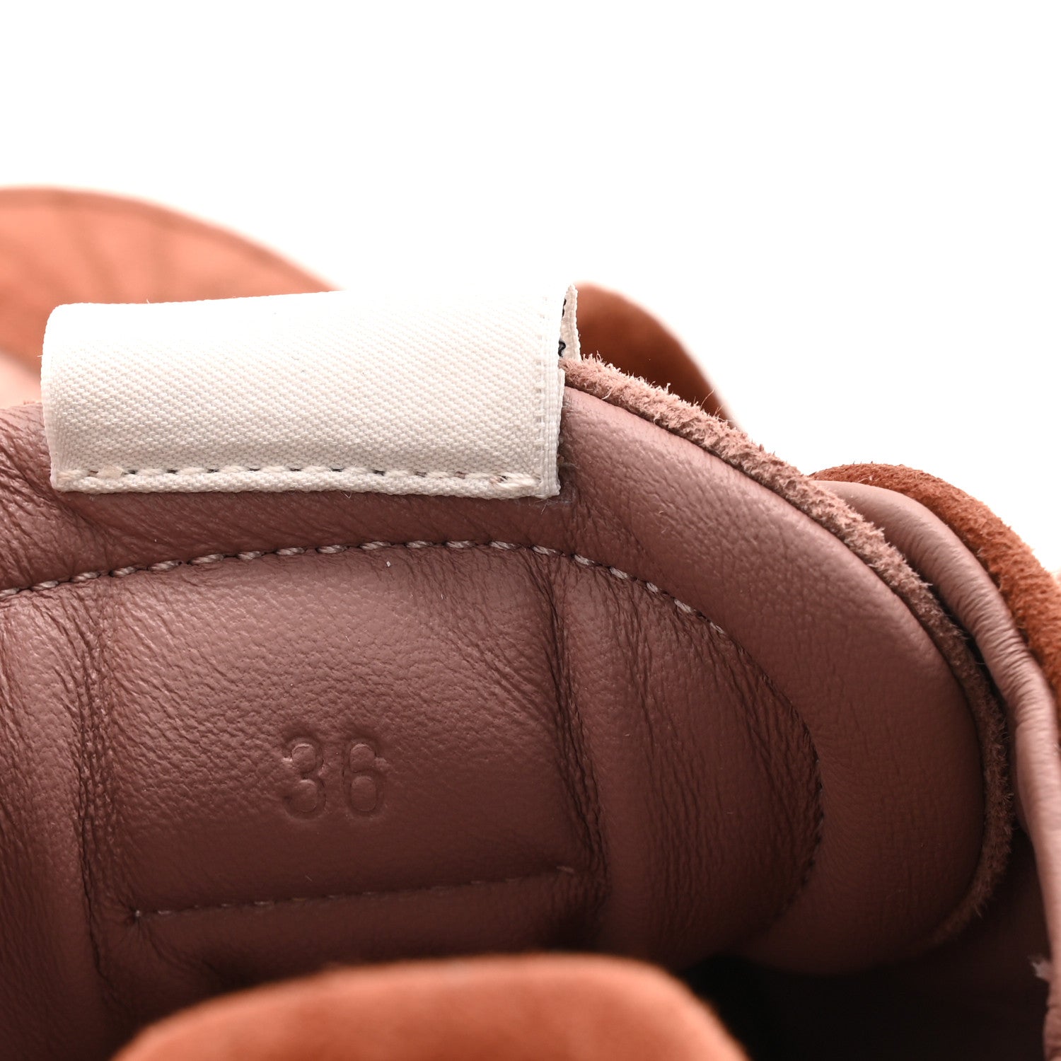 Hermes Suede Goatskin Jet Sneakers 36 Rose Antique Rouge Sepia