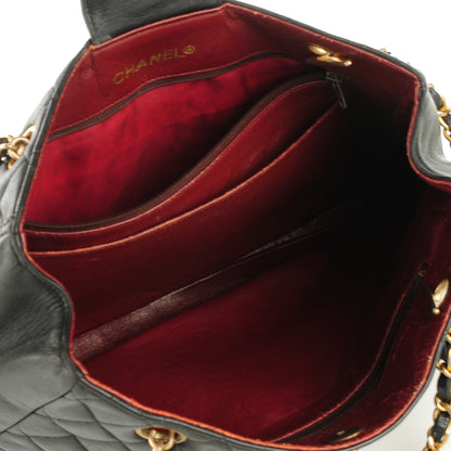Chanel Lambskin Quilted Shoulder Bag Black 9 of 9