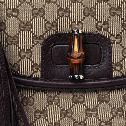 Gucci Monogram Large New Bamboo Top Handle Bag Brown 13 of 13