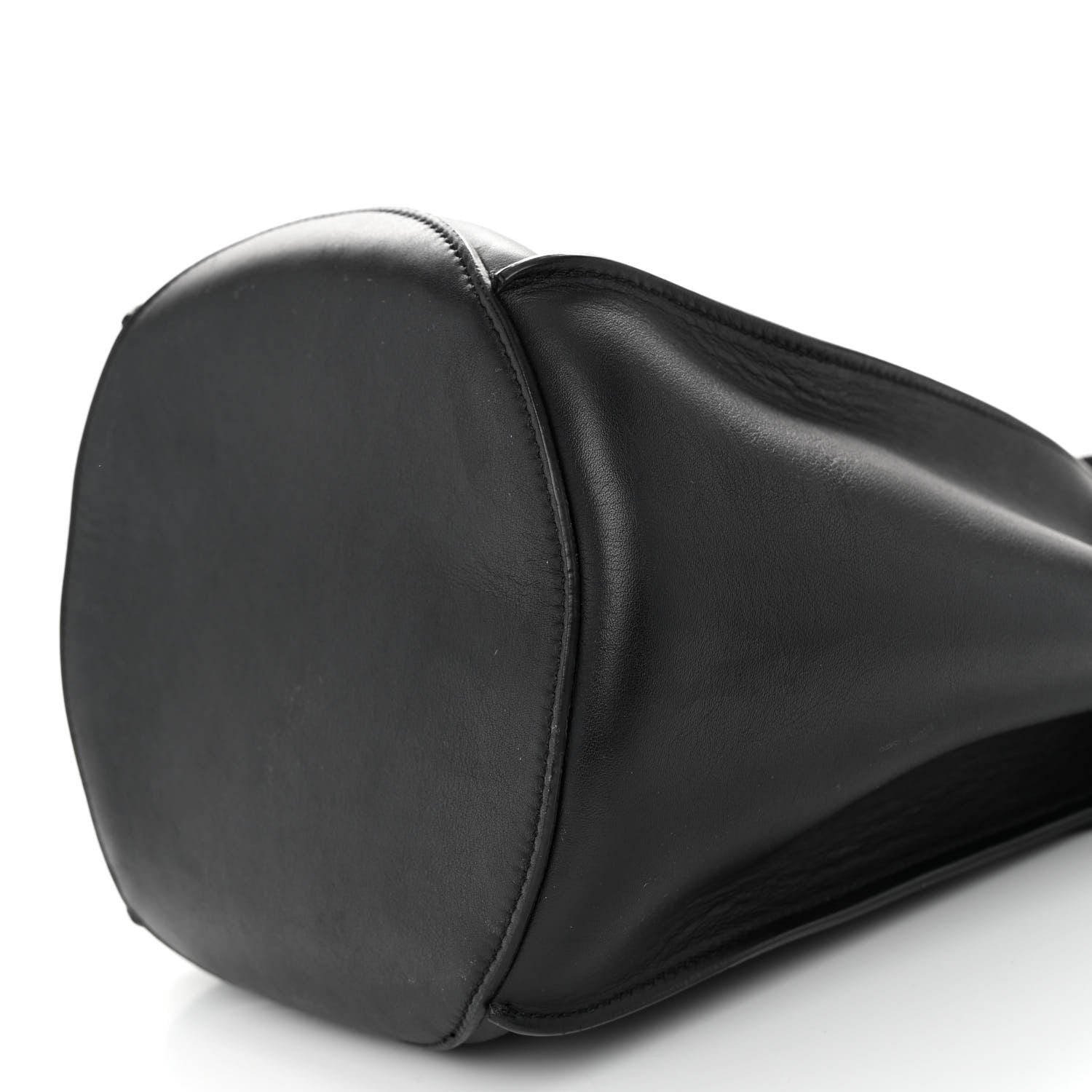 Celine Smooth Calfskin Long Strap Big Bucket Bag Black 9 of 11