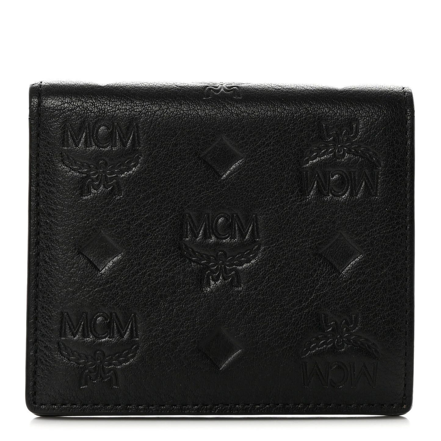 Calfskin Ottomar Monogram Bi-Fold Wallet Black