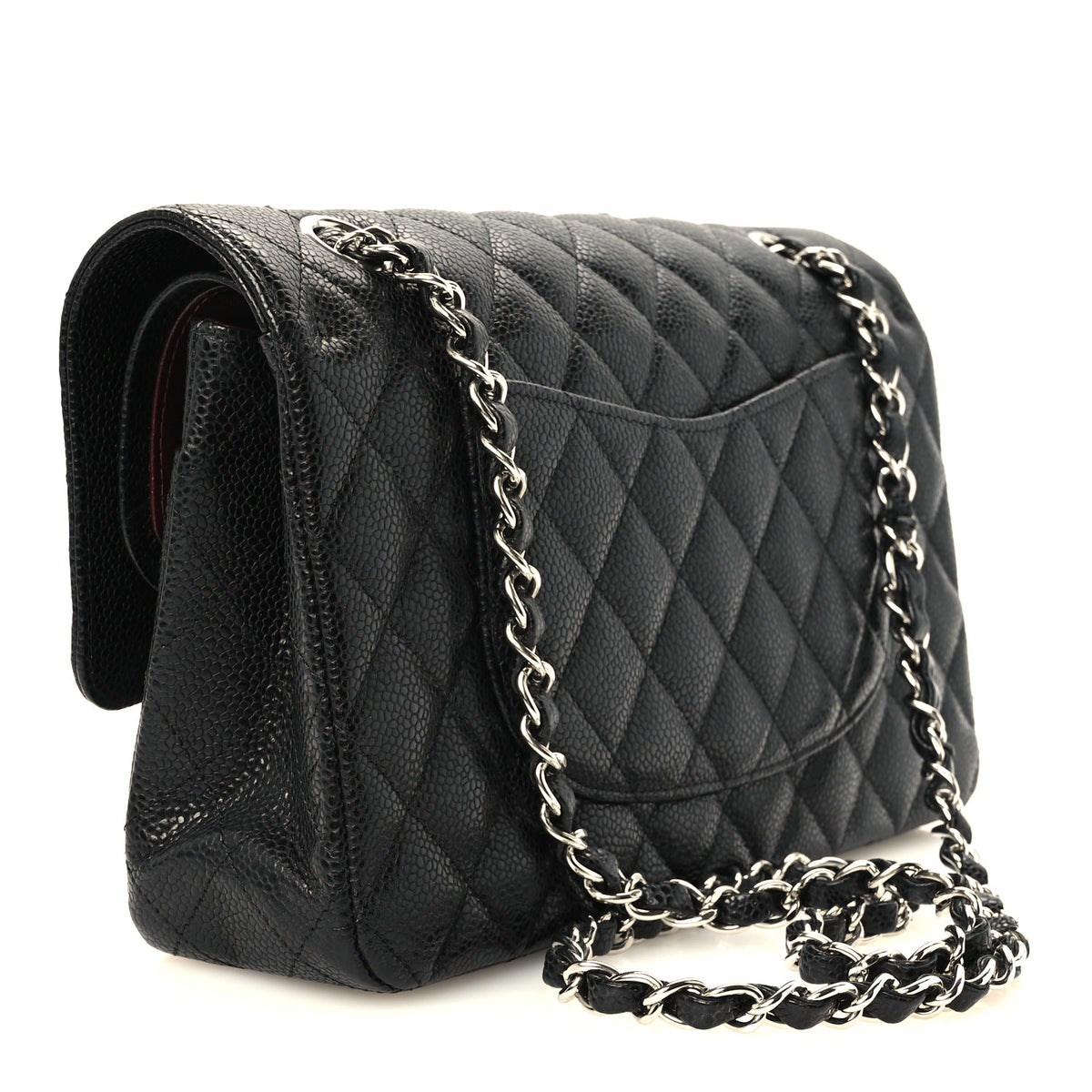 Chanel Caviar Quilted Medium Double Flap Black 3 of 11