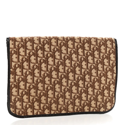 Christian Dior Monogram Fold Over Clutch Brown 4 of 11