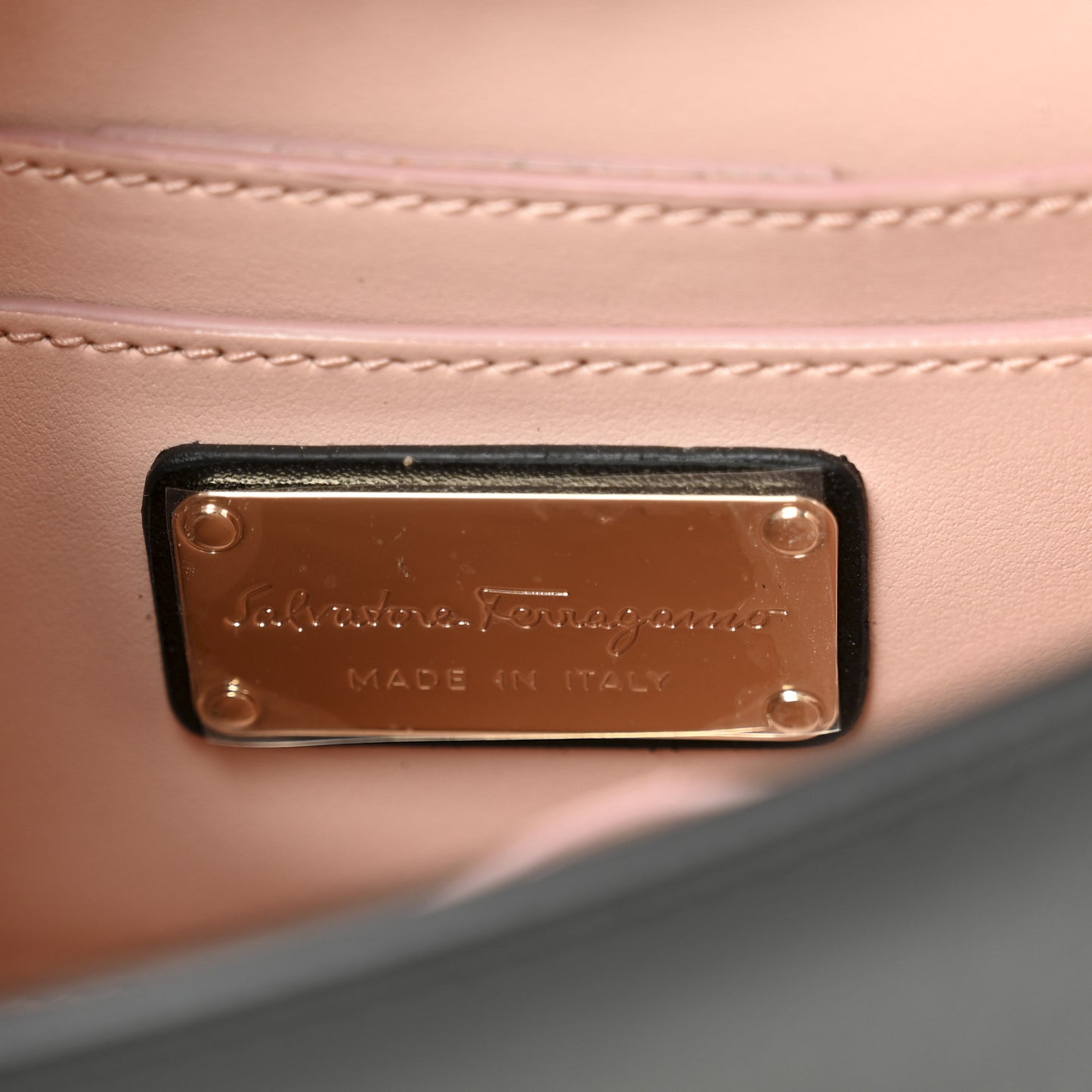 Calfskin Studded Mini Vara Bow Rainbow Crossbody Bag Black