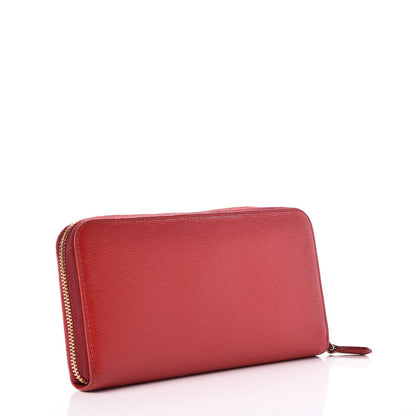 Prada Vitello Move Zip Around Wallet Rosso 3 of 9