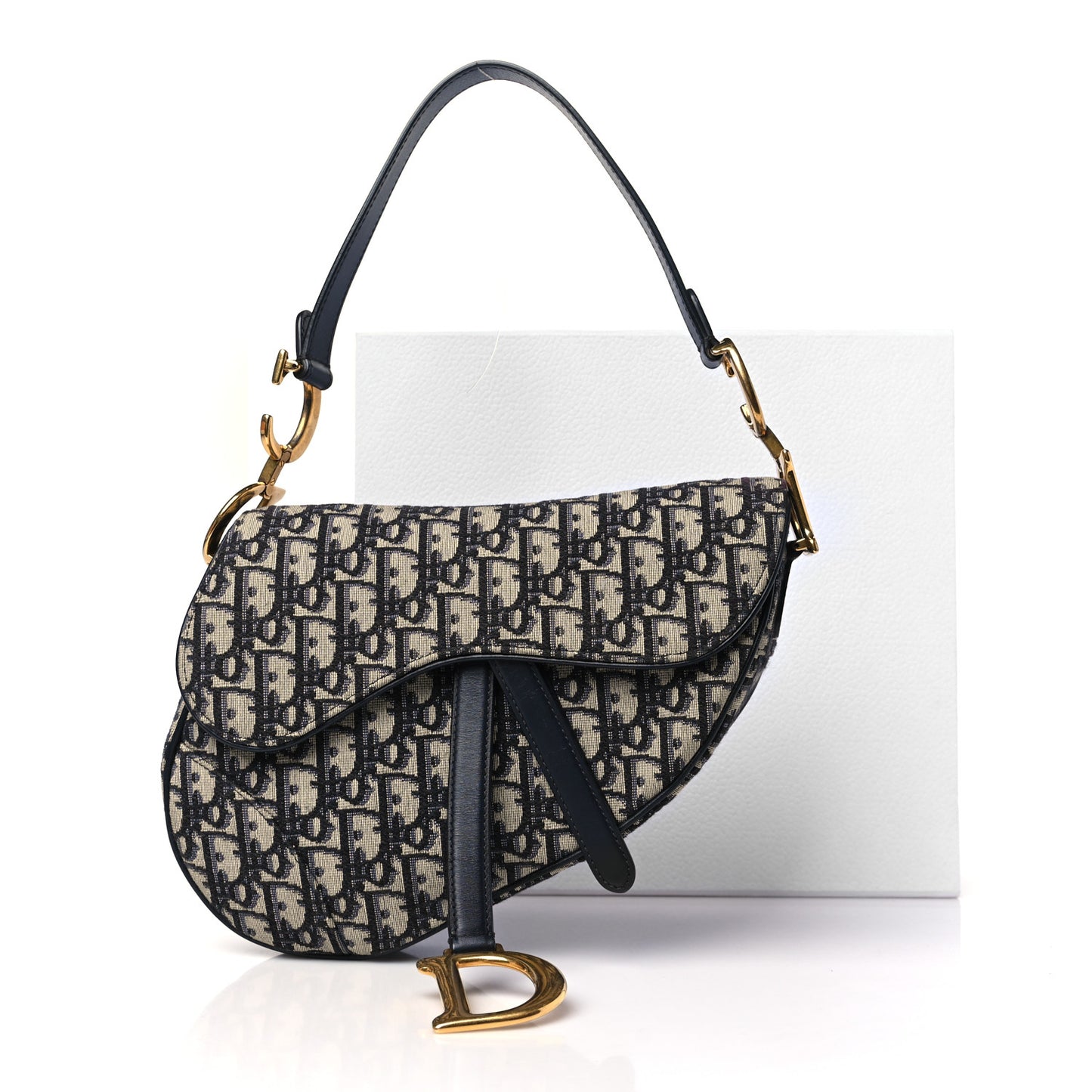 Oblique Saddle Bag Blue