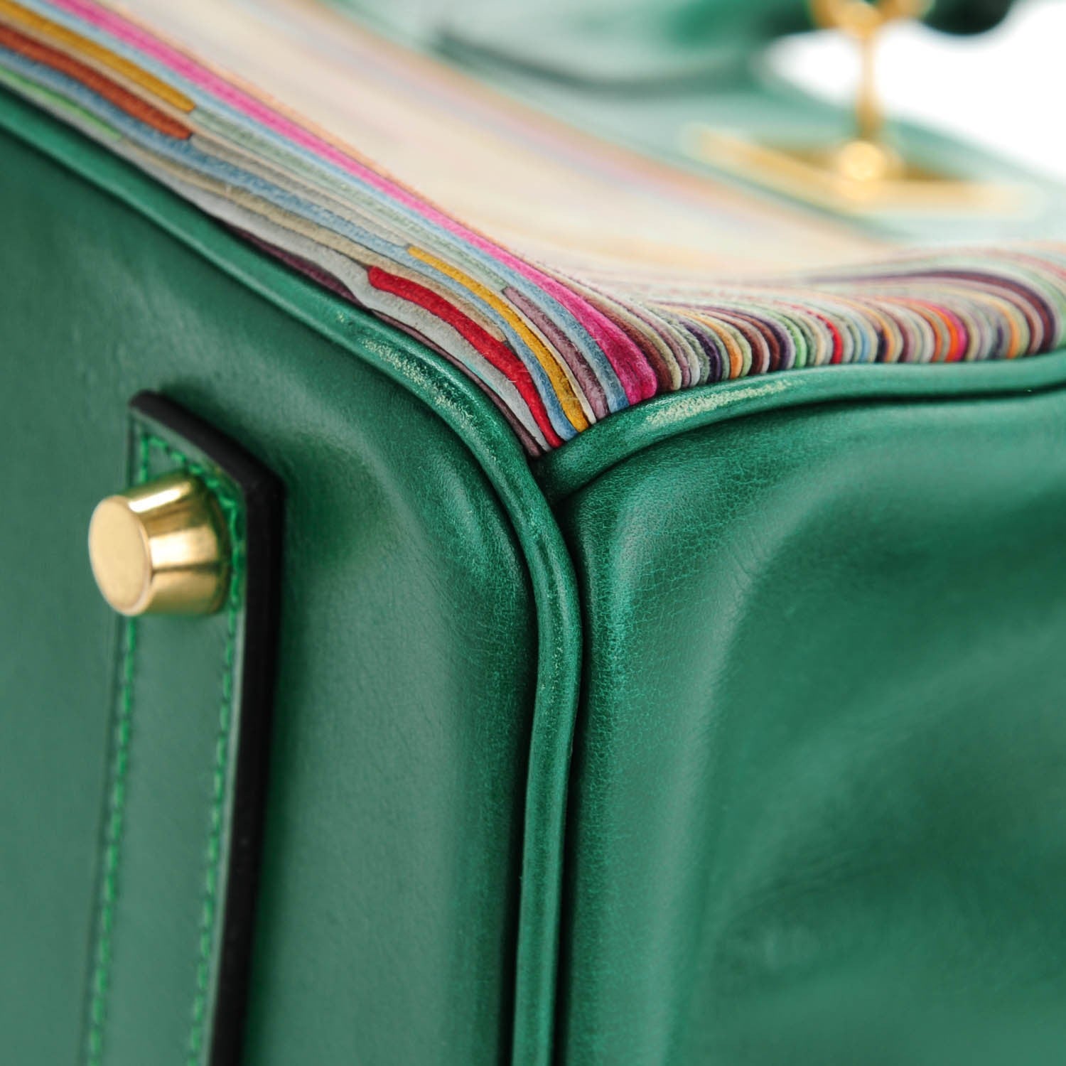 Hermes Box Vibrato Birkin 35 Vert Clair 23 of 24