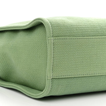 Chanel Mixed Fibers Small Deauville Tote Green 10 of 12