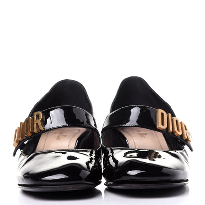 Christian Dior Patent Baby-D Ballet Pumps 38 Black 2 of 12