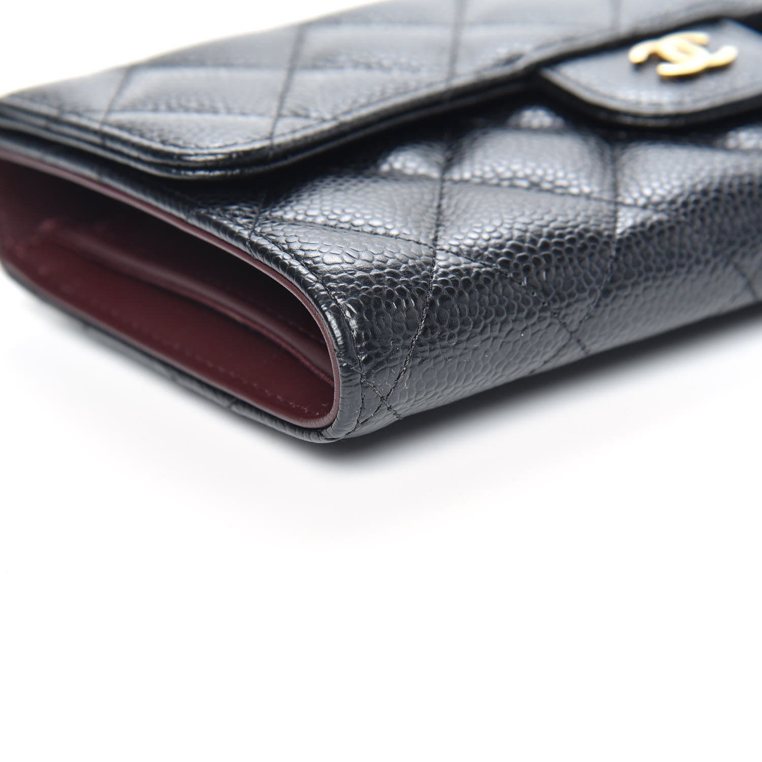 Chanel Caviar Quilted Long Flap Wallet Black 8 of 10