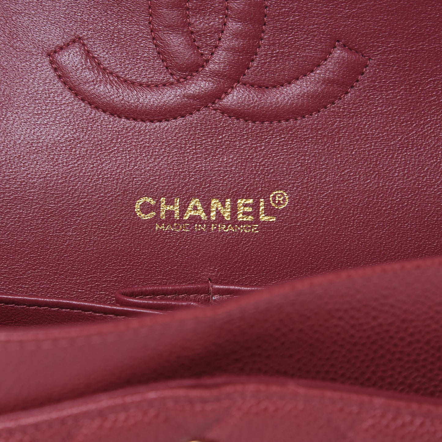 Caviar Quilted Medium Double Flap Dark Pink