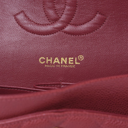 Chanel Caviar Quilted Medium Double Flap Dark Pink 6 of 12