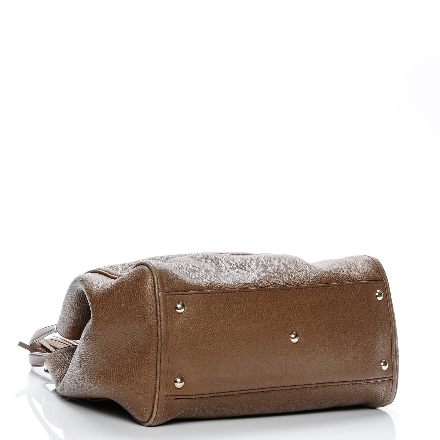 Gucci Pebbled Calfskin Medium Soho Shoulder Bag Brown 4 of 12