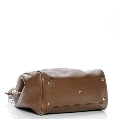 Gucci Pebbled Calfskin Medium Soho Shoulder Bag Brown 4 of 12