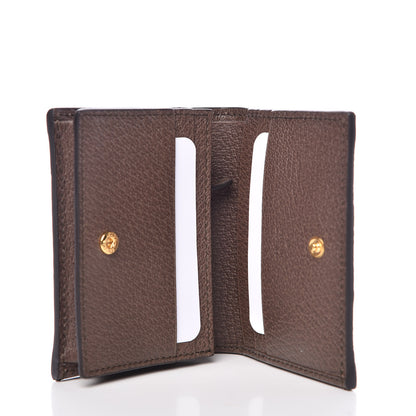 Gucci GG Supreme Monogram Web Ophidia Card Case Beige New Acero 5 of 8