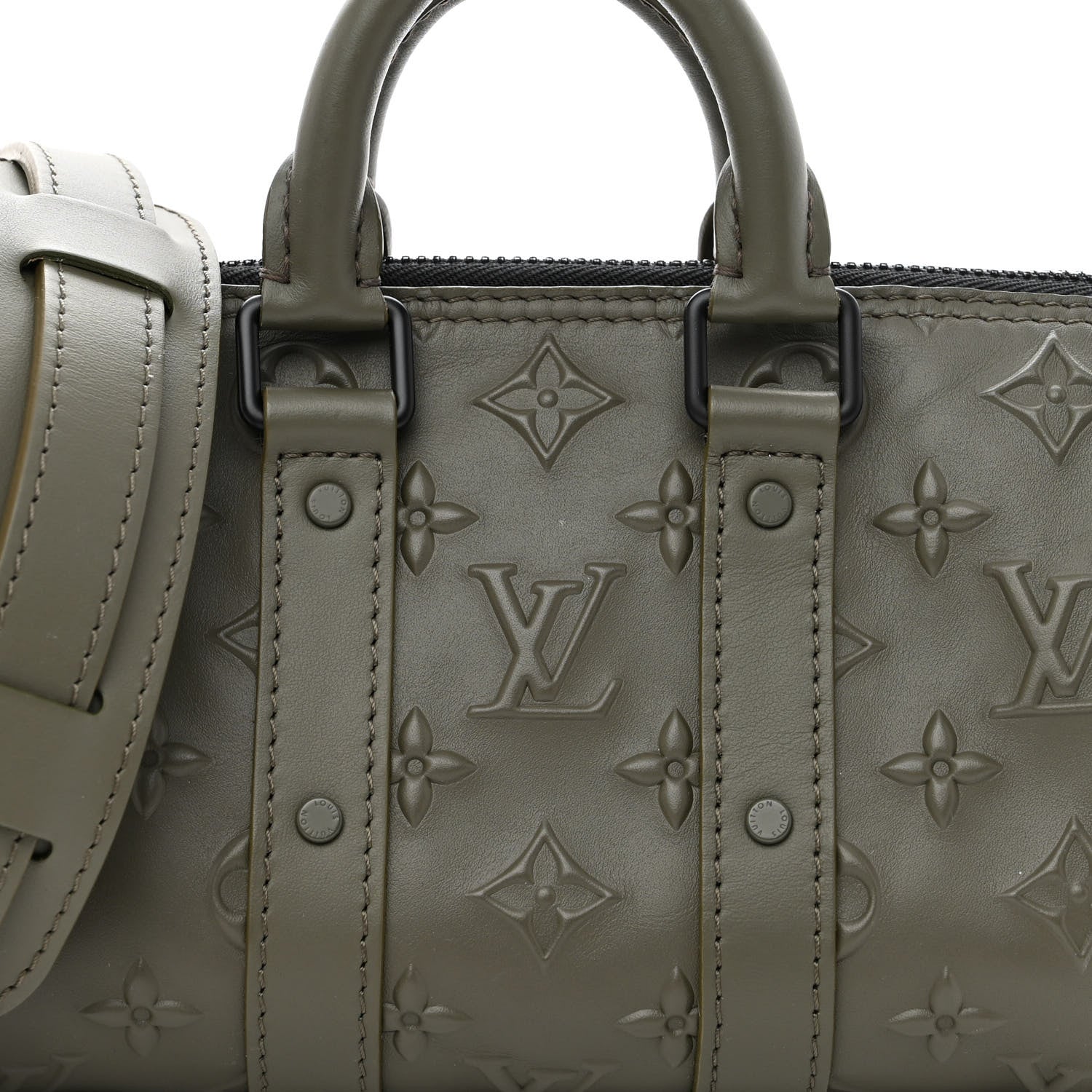 Louis Vuitton Monogram Seal Keepall XS Khaki 7 of 9