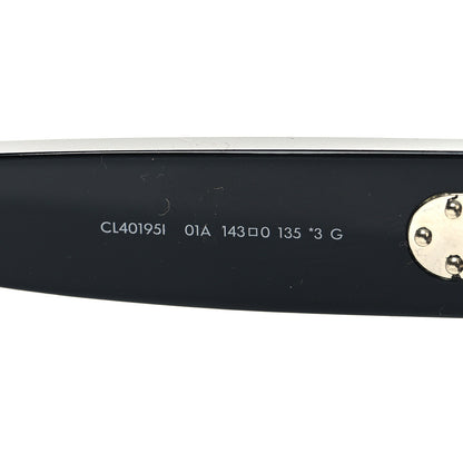 Celine Acetate Rectangle Sunglasses CL401951 Black 6 of 8