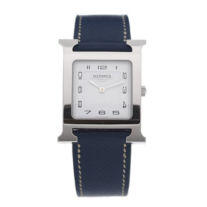 Hermes Stainless Steel Epsom 26mm Heure H Hour Quartz Watch Malta 1 of 5