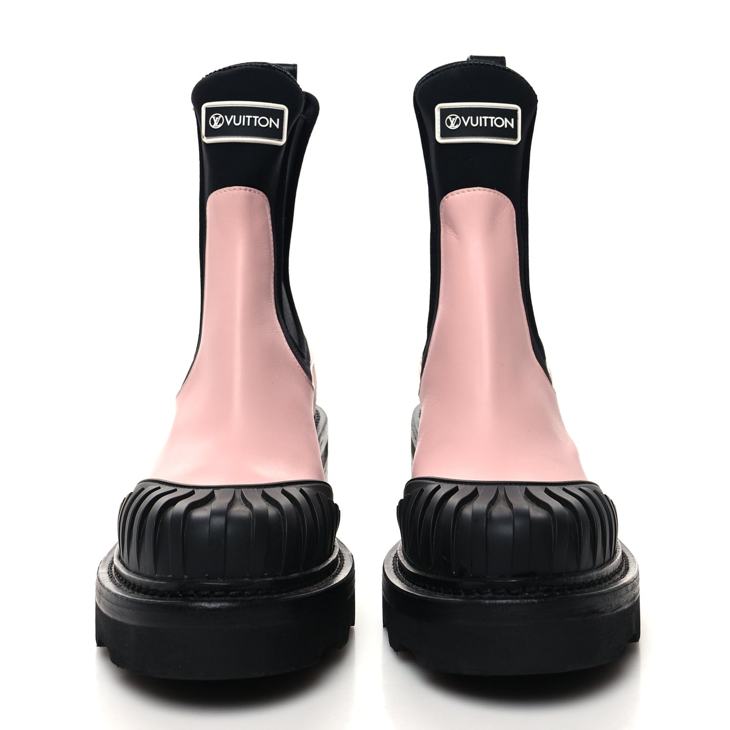 Calfskin Beaubourg Ankle Boots 38 Black Pink