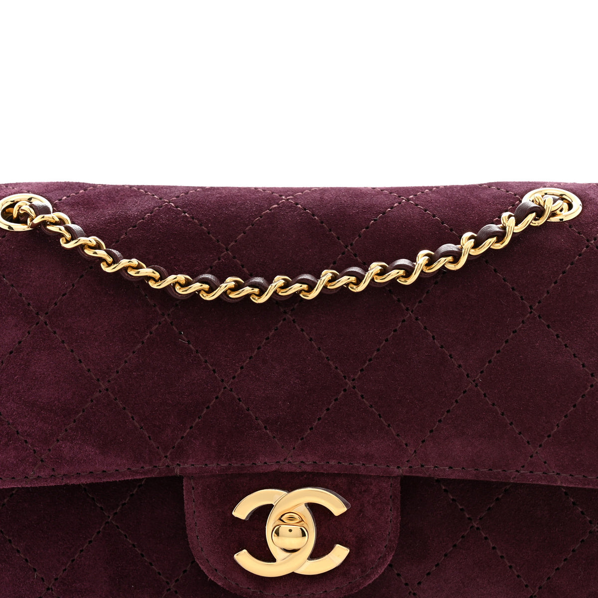 Chanel Suede Calfskin Mini Souplissimo Flap Burgundy 8 of 11