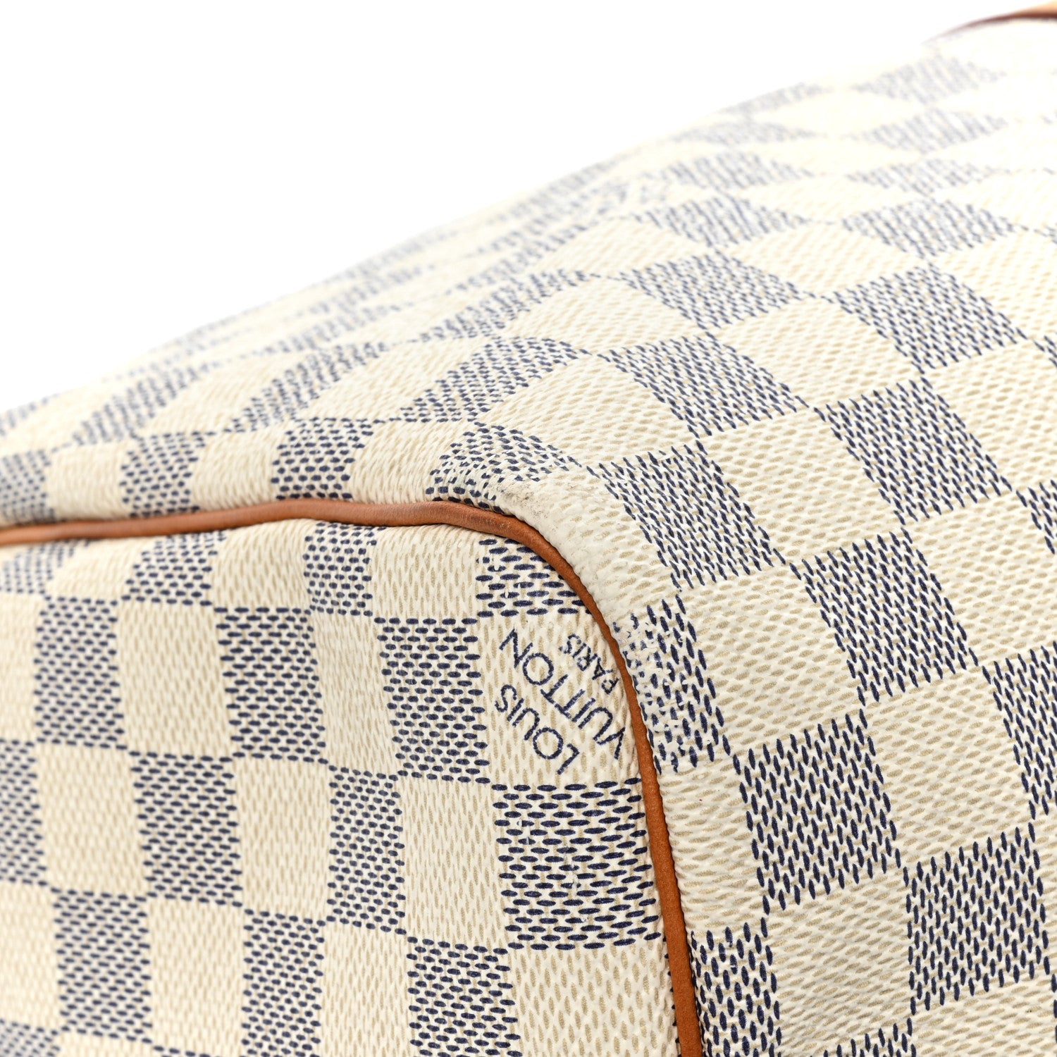 Louis Vuitton Damier Azur Keepall Bandouliere 45 19 of 22