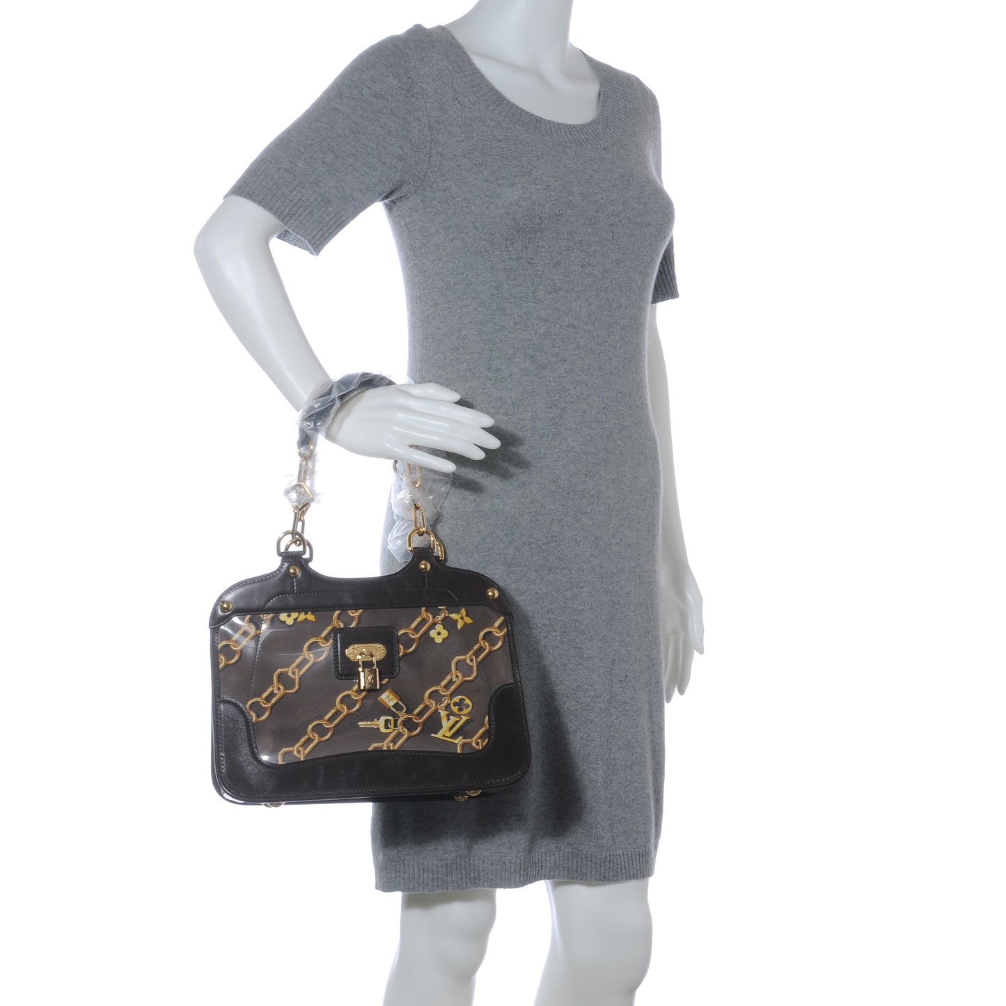 Monogram Charms Cabas Bag Brown
