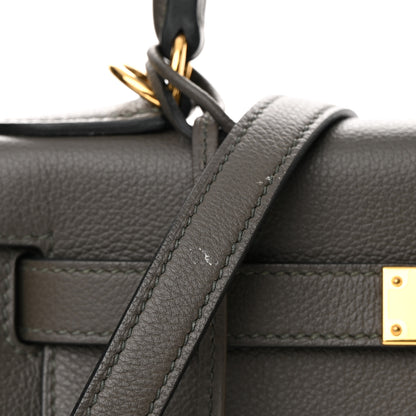 Hermes Evercolor Kelly Retourne 28 Vert De Gris 10 of 12