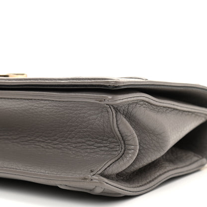 Christian Dior Grained Calfskin Medium Diorama Flap Bag Gris 10 of 14