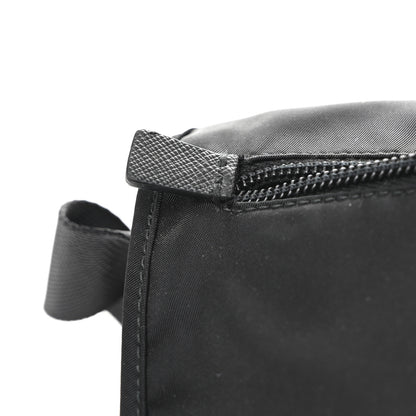 Prada Nylon Vela Saffiano Single Buckle Messenger Shoulder Bag Black 12 of 12