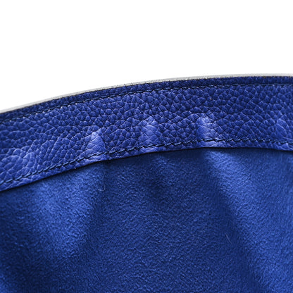 Celine Drummed Calfskin Mini Luggage Indigo 10 of 11
