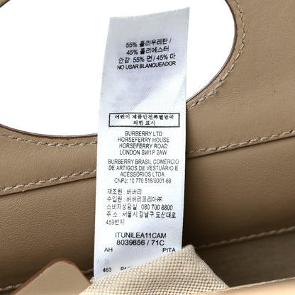 Burberry Smooth Calfskin Archive Canvas Check Mini Pocket Bag Dusty Sand 6 of 12