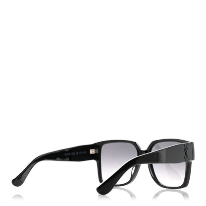 Saint Laurent Acetate Flat Top Sunglasses SL M9 002 Black 4 of 10