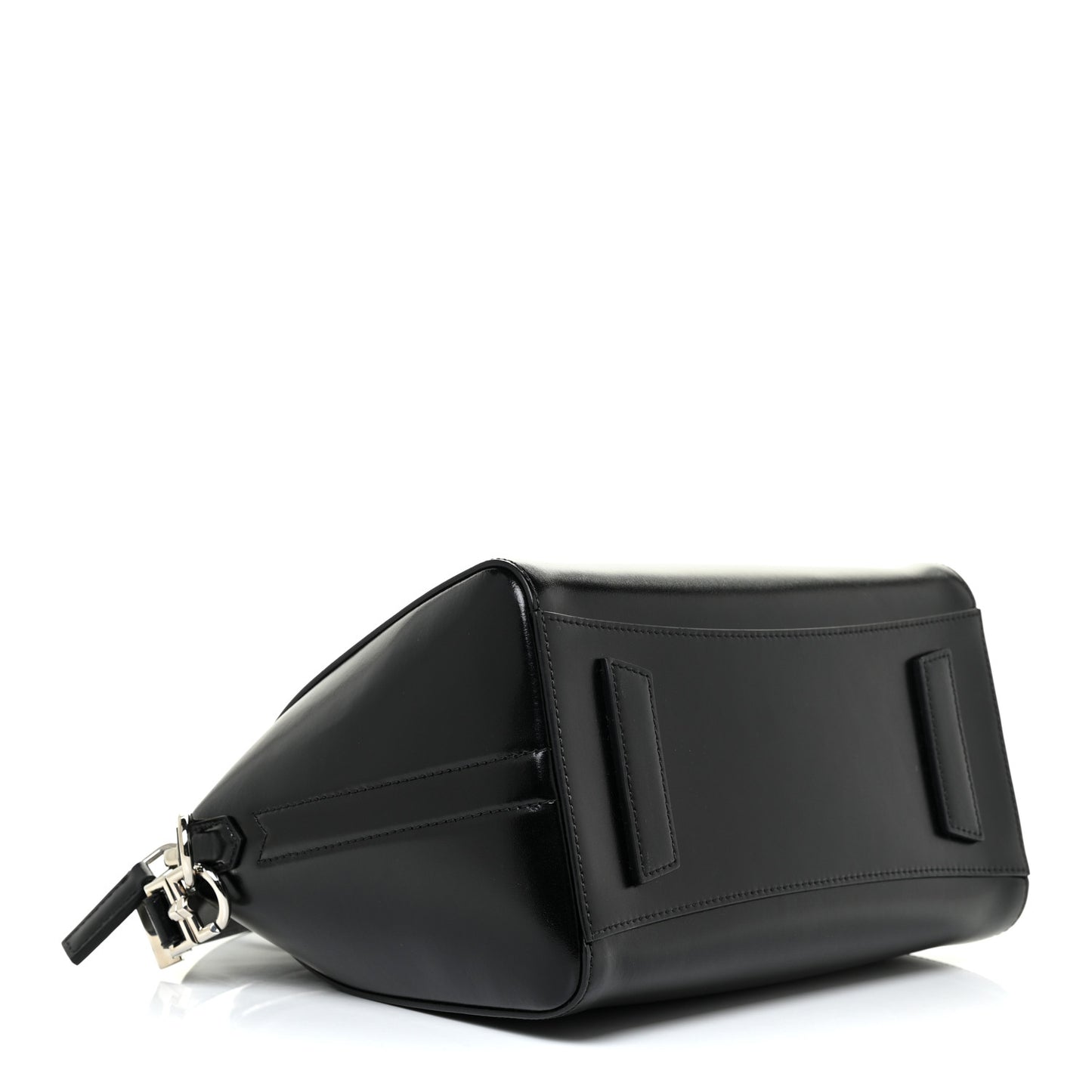 Shiny Lord Calfskin Small Antigona Black