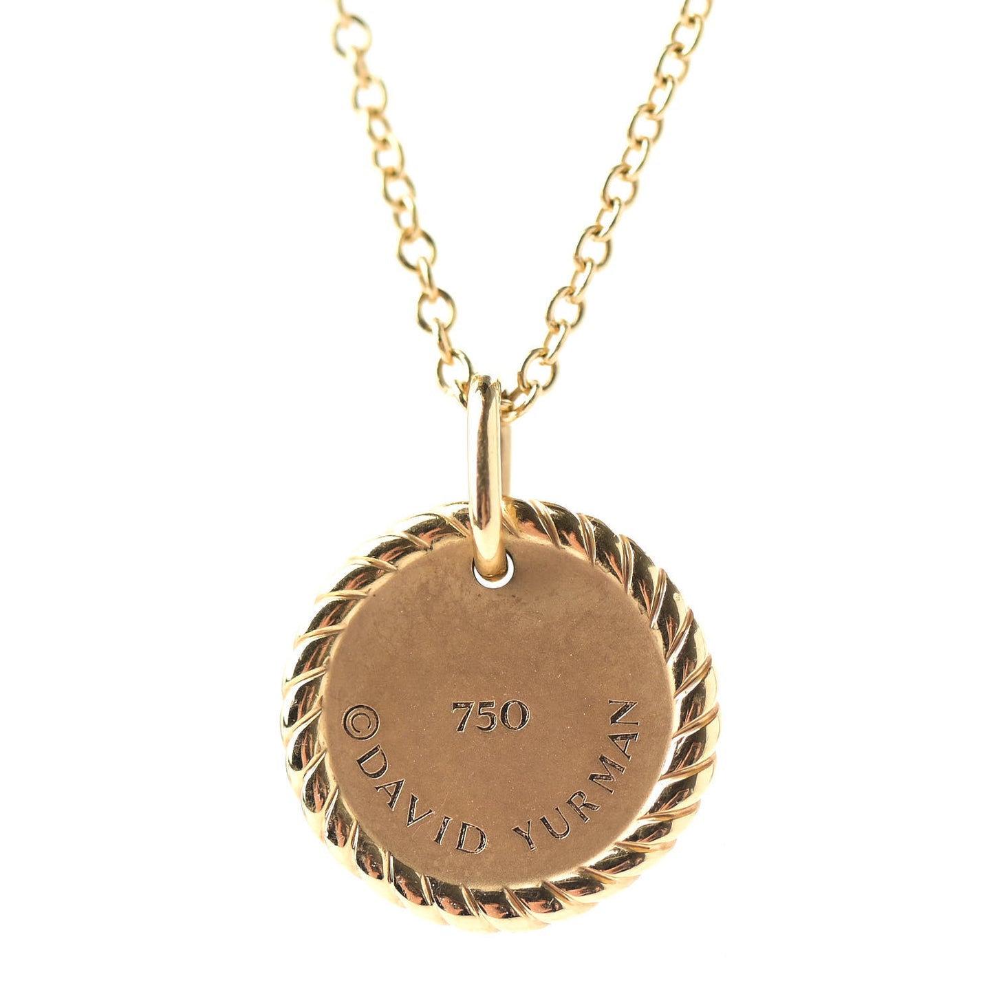 18K Yellow Gold Blue Sapphire Diamond Evil Eye Necklace