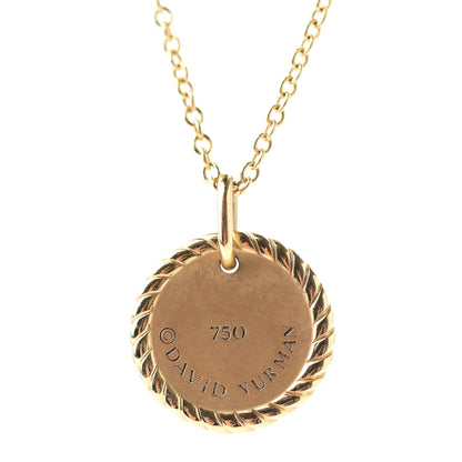 David Yurman 18K Yellow Gold Blue Sapphire Diamond Evil Eye Necklace 4 of 4