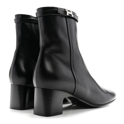 Hermes Calfskin Imperial 50 Ankle Boots 39 Black 5 of 10