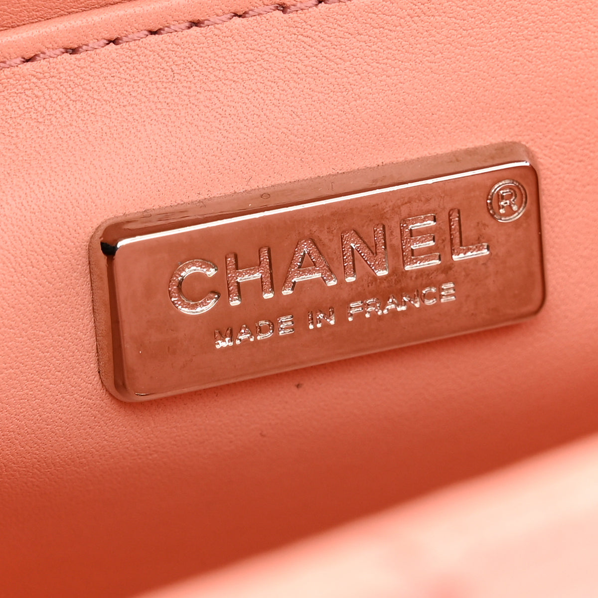 Snakeskin Mini Rectangular Flap Pink