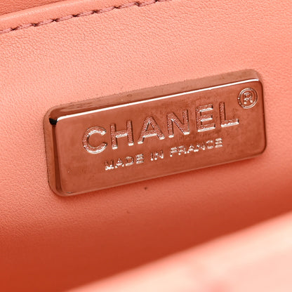 Chanel Snakeskin Mini Rectangular Flap Pink 6 of 12