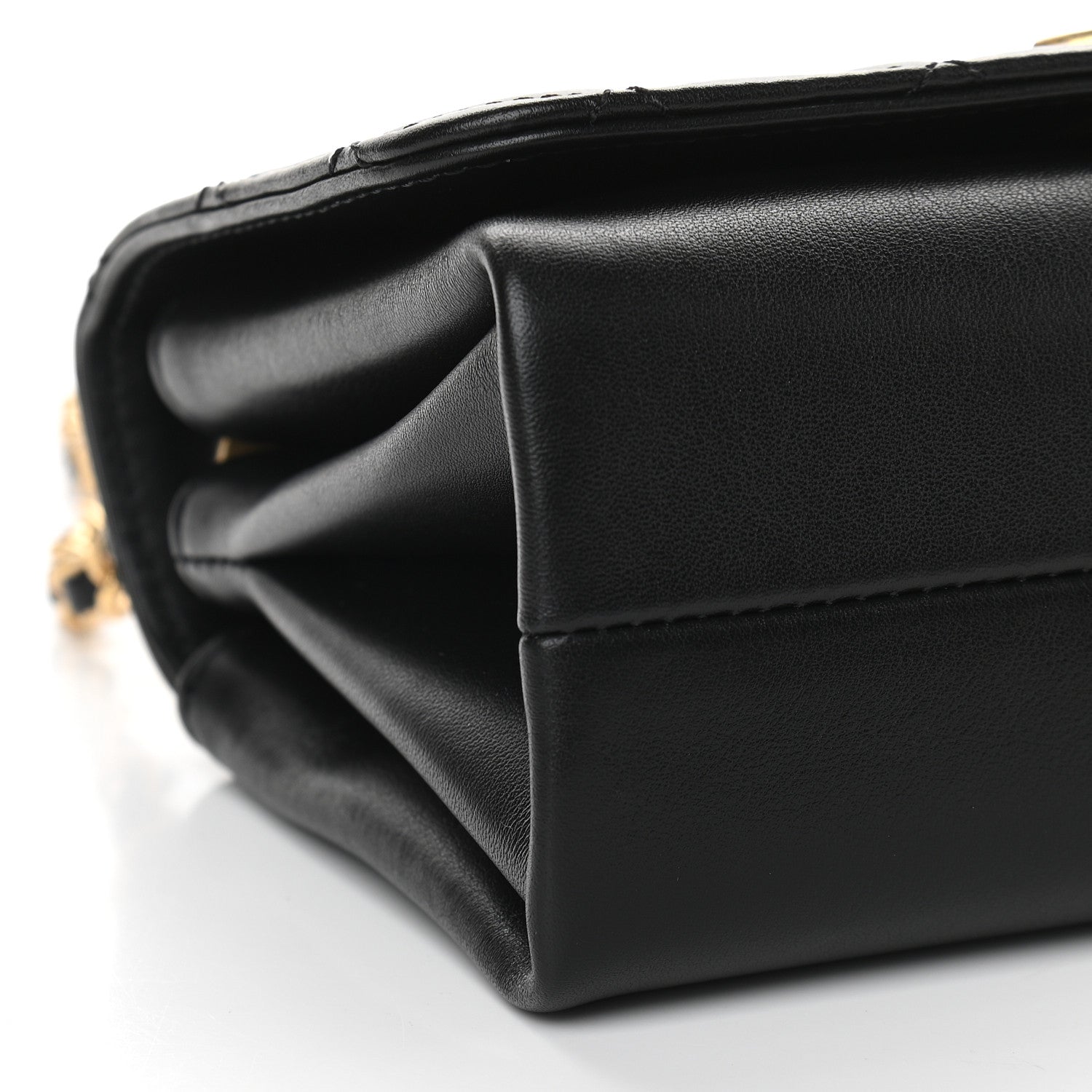 Chanel Calfskin Quilted Pearl Jewel Chain Flap Black 8 of 9