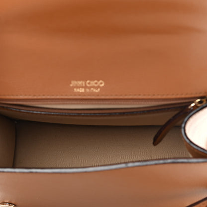 Jimmy Choo Grainy Calfskin Varenne Top Handle Satchel Tan 5 of 9