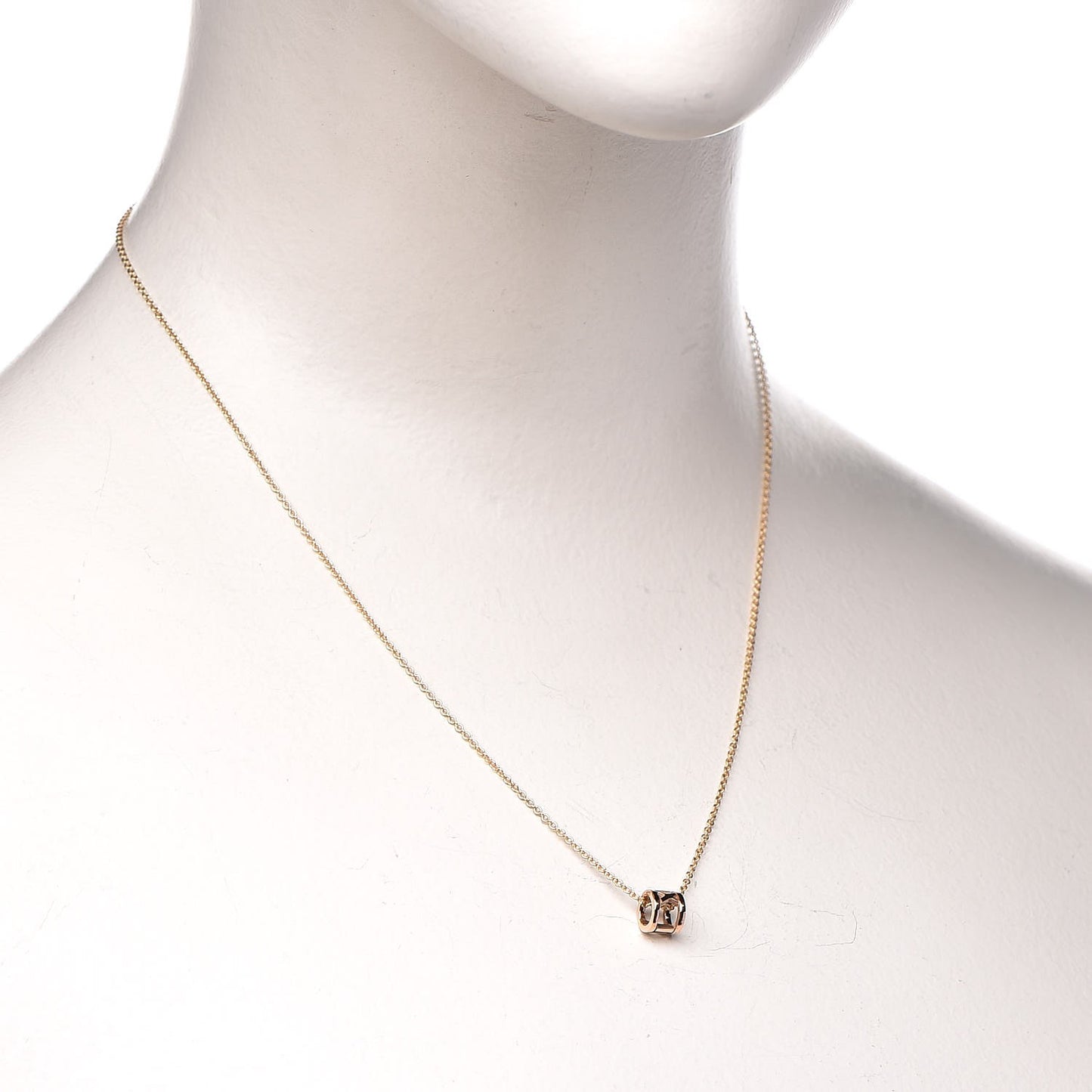 18K Rose Gold Atlas Open Pendant Necklace