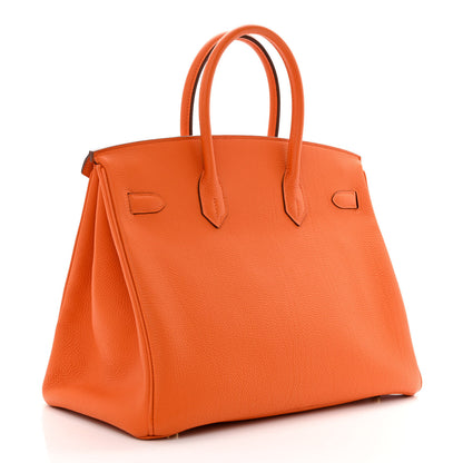 Hermes Togo BIRKIN 35 Orange 3 of 12