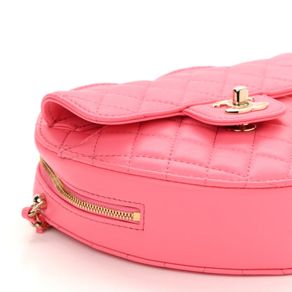 Chanel Lambskin Quilted CC In Love Heart Bag Pink 9 of 11